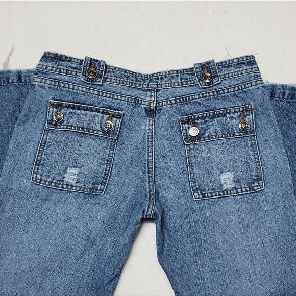 VINTAGE Distressed Boot Cut Jeans Pamela Anderson One Of A Kind 4 - Picture 9 of 11